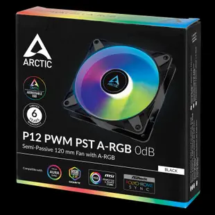 ARCTIC P12 PWM PST ARGB 12公分 風扇 散熱 溫控 靜音 高風壓 4pin