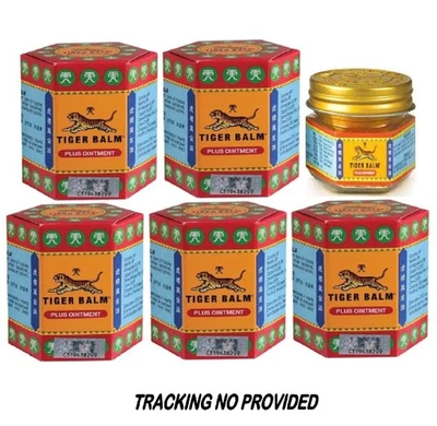 5 X Tiger Balm Plus Ointment 30g Extra Strength Relief Headache Muscular Pain
