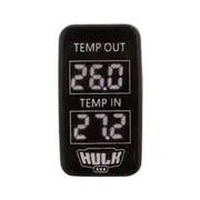 Hulk 4x4 Dual Temperature Gauge with White LED Illumination - HU1408W