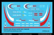 N Scale Cando Rail Caboose Decal Set