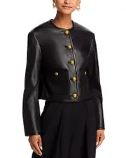 Veronica Beard Andrea Leather Jacket