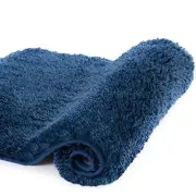 Large Bathroom Rug (24 x 48) Extra Soft and Absorbent Shaggy 24" x 48" Navy