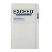 Exceed Hard Cover Dotted Notebook 78 Gsm Paper Elastic Band 120 Pages White