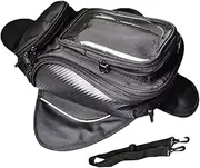 Motorcycle Tank Bag, Motorcycle Touchscreen Mobile Phone Bag, Water- Motorcycle Tank Top Bag, Waterproof Motorcycle Riding Bag with Super Strong Magnet for Motorcycle Motorcross