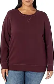 Amazon Essentials Women's French Terry Fleece Crewneck Sweatshirt (Available in Plus Size)