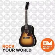 Gibson J-45 Standard Acoustic Guitar 12-String Vintage Burst w/ Pickup & Hardcas