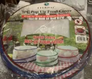 Pop Up Food Cover Protectors Collapsible Mesh Screen Food Cover 3 Pieces Set
