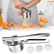 Garlic Press Crusher Squeezer Masher Tool Kitchen Stainless Steel