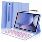 Keyboard Case for Samsung Tab S10 S10 Plus/ S9 Plus/ S8 Plus/ S7 FE Purple