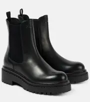 [Prada] Prada Leather Chelsea boots AU 9 black
