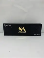 STRAIGHT AHEAD HYBRID PRO HAIR STRAIGTNER FLAT IRON-TITANIUM PLATES- NEW- L BLUE