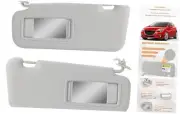 Left Driver and Right Passenger Side Sun Visor with Vanity Mirror Compatible