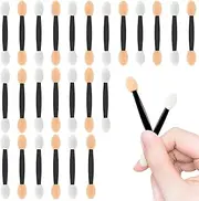 GZSYWZ 25 PCS Sponge Eyeshadow Applicators - Disposable Dual Sided Eyeshadow Brushes, Eye Shadows Sponge Applicators Sticks, Eye Makeup Brushes Set for Nails and Eyeshadow Makeup