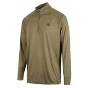 Ridgeline Micro Lite Quarter Zip Long Sleeve Shirt Dark Khaki XL