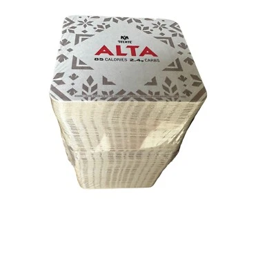 Tecate Alta Beer Coasters Pack Barware Beverage Man Cave Bar