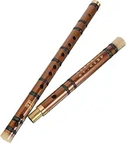 NULYLU Chinese Style Bamboo Flute for Beginners Student Practice Musical Instrument Portable Key Flute with Excellent Sound Quality present for Adults