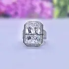 Large Princess Cut 8.5 Ct White Sapphire 925 Sterling Silver Luxury Ring