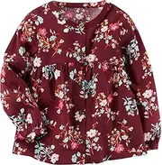 [Carter's] Girls' 2T-8 Floral Tunic (4, Red)