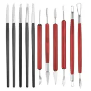 11 Pcs 5mm Silicone Clay Sculpting Tool Kit, Polymer Clay Tools Set, Black White