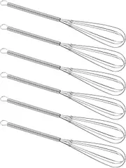 6Pcs Hair Dye Mixer Manual Egg Whisk Hand Mixers Mixing Stirrer Color Mixer Whisk, Hair Dye Mixer Whisk Stainless Steel Milk Blender,Stainless Steel Whisk Hair Color Mixer Hair Dye Mixer Blenders