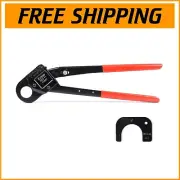 Compact Angled PEX Crimping Tool for 1-Inch Copper Rings - Durable & Efficient