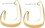 [SAFIGLE] Geometric Square Earrings Set Shaped Studs for Women Elegant Drop Earrings for Party Fashionable Present for Her