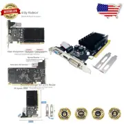 2GB Low Profile Radeon Graphics Card for Multi-Monitor Use - Fanless Efficiency