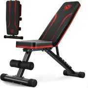 Adjustable Weight Bench for Full Body Workout, Foldable Workout Bench for Home G