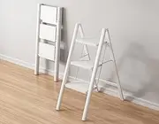 BREENHILL Step Ladder, Folding 3 Step Ladder Stool with Wider Anti-Slip Pedal, Portable Lightweight Ladder for Home Kitchen Office 150KG Max Loader
