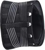 Unisex Waist Support Belt for Fitness Breathable Elastic Exercise Brace for Running Gym and Sports Provides Strong Support for Lower Back and Abdomen Black