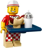 LEGO Series 17 Hot Dog Vendor Minifigure (71018) New Retired Collectible CMF