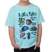 Kids Crew Tee - I Sea Fish - Chill by DelSol for Kids - 1 Pc T-Shirt (2T)