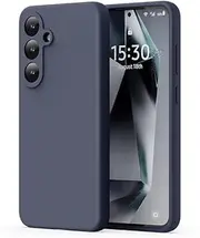 ZUSLAB Silicone Case for Samsung Galaxy S25+ Case Nano Silicone Shockproof Gel Rubber Bumper Protective Cover - Navy