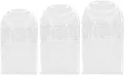 ReignSword 3 Pack Garment Bags for Hanging Clothes with Zipper, Dust Cover Clothes Bags for Down Coat, Space Saving Hanging Protector for Coats