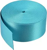 sourcing map Flat Nylon Webbing Strap 2 Inch 10 Yards Blue for Backpack, Luggage-Rack