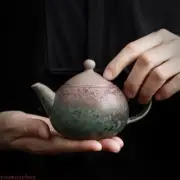 Vintage Brewing Teapot Rough Pottery Rust Glaze Single Pot Ceramic Tea Set
