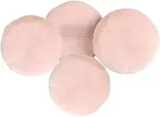 [Minkissy] 4 Pack Round Loose Powder Puff Makeup Sponge Puff Non-fluorescent for Face Brush Replacement Gentle on Skin Easy Application for Salon or Travel