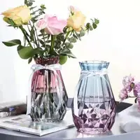在飛比找樂天市場購物網優惠-客廳透明花瓶 創意簡約 北歐干花插花水培綠蘿植物玻璃瓶家用擺