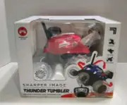 Sharper Image Thunder Tumbler Remote Control 360 Spinning Red Car