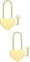 2pcs Storage Box Luggage Lock Tiny Padlock with Key Heart Purse Locks Vintage Heart Shape Padlock Mini Padlock Small Heart Shaped Padlock Purse Locks for Handbags Heart Shaped Lock