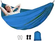 Portable Hammock - Outside Backpacking Hammock Camping Accessories - Portable Outdoor Gear with 2 Tree Straps & Bag, Travel Accessories Survival Gear for Hiking