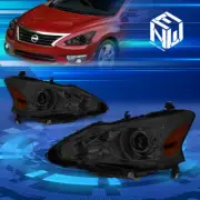 For 13-15 Nissan Altima Halogen Projector Headlights Smoked/Amber Corner Lamps (for: Nissan)