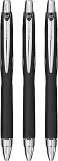 uni-ball SXN-210 Jetstream RT Rollerball Pens, Black Smudge Resistant and Tamper Free Ink, 1.0mm Ball, Rubberized Grip, Package of 3