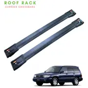 Fits Subaru Forester I (SF) 1997-2002 Flush Roof Racks CrossBars Black Color