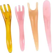 Massage Tools Kit 3-claw Scraping Board Resin Beeswax Y-shape for Full Body Massage