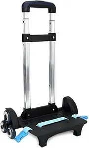 [BOUACOUA] Backpack Trolley, School Bag Trolley for Children, Foldable Hand Trolley, 6 Wheels, Rolling Luggage Trolley for School Backpacks