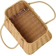 ABOOFAN Sturdy Camping Basket Handwoven Storage Container Daily Accessories Wear-Resistant Basket