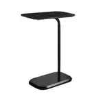 Beveled Edge C Shaped Side Table Black