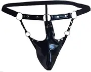 [Generic] Sexy Lingerie for Women Plus Size Mens Backless G-Strings Thongs Sexy Fashion Underwear Leather Thongs Men Submissive for Her