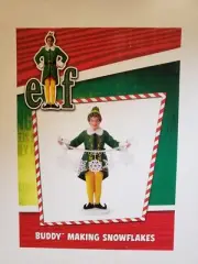 Dept 56 Buddy Making Snowflakes 6013709 11" Tall Elf Movie Will Farrell